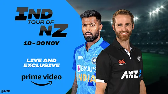 Prime Video to present live and exclusive India Men's tour of New Zealand