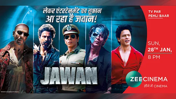 Zee Cinema to premiere 'Jawan' on January 28