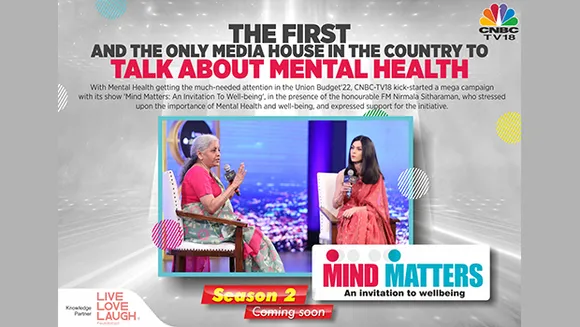 CNBC-TV18 drives in-depth conversations on mental health with talk show 'Mind Matters: An Invitation To Wellbeing'