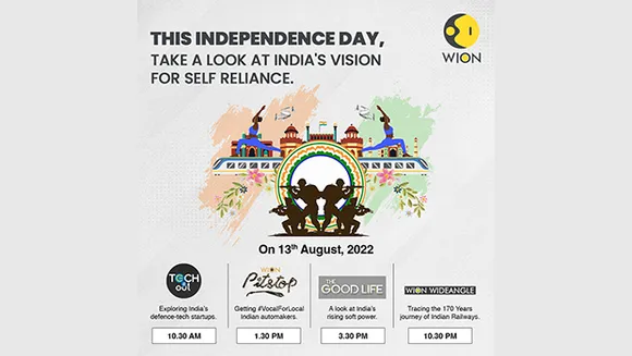 Wion News announces new line-up of shows to commemorate India's 75th Independence Day