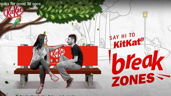 Kitkat creates Break Zones made with recycled plastic packaging under 'Breaks for Good' initiative