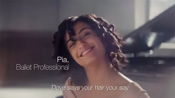 Stand tall and wear your hair as you like is Dove's message to women