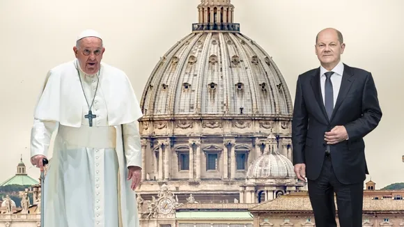 Pope Francis, Chancellor Olaf Scholz Tackle Global Issues, Exchange Symbolic Gifts at Vatican