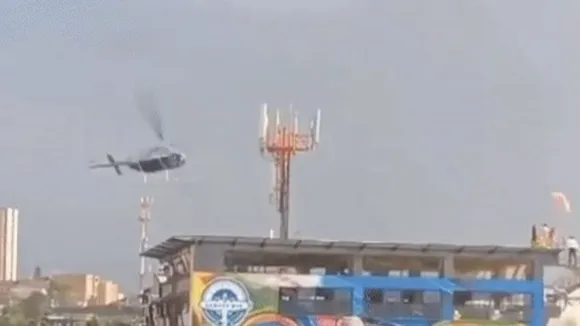 Miraculous Survival: Helicopter Spirals Out of Control in Medellin, Colombia, No Fatalities