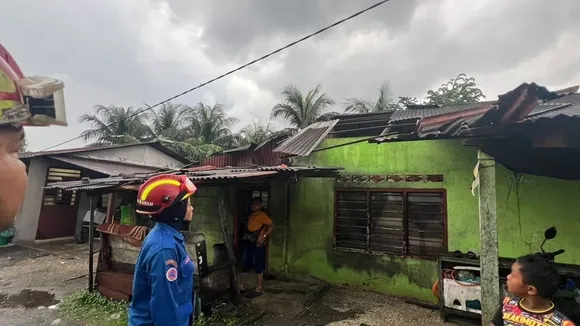 Severe Storm Ravages Taiping: Homes Destroyed, Malaysian Civil Defence Force Responds