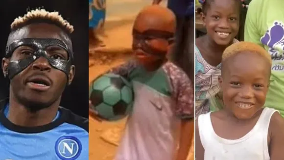 Victor Osimhen Gifts N2.5 Million to Young Ivorian Fan Mimicking Him, Showcases Social Media's Power