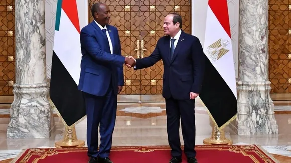 Egypt's Sisi Hosts Sudan's Burhan Amid Regional Efforts to End Year-Long Civil War