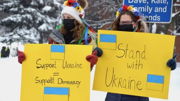 Sudbury Rallies in Solidarity: Marking Two Years of Conflict in Ukraine