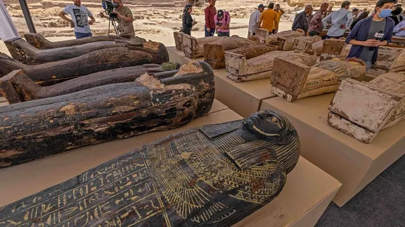 Ancient Egyptian Sarcophagus from 26th Dynasty Unearthed at Hospital Site in Nile Delta