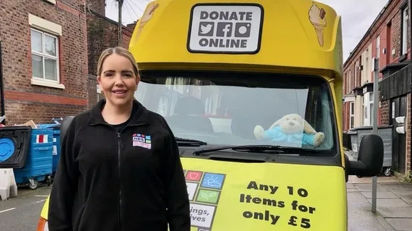 Liverpool Ice Cream Van Transforms into Food Pantry, Aiding Thousands Amid Funding Fears