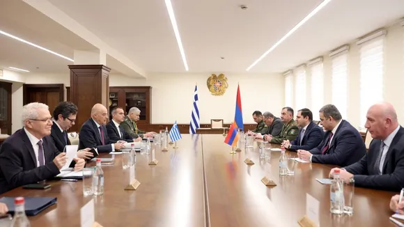 Armenia and Greece Forge Stronger Defense Ties: Ministers Dendias and Papikyan Lead Talks