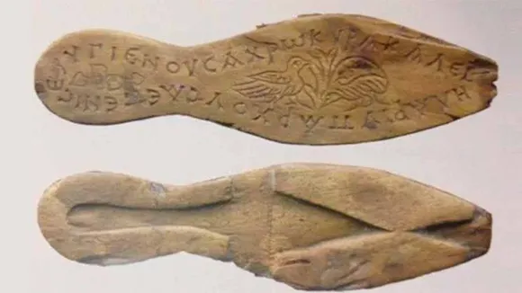 Istanbul Dig Uncovers 1,500-Year-Old Lady's Sandals Bearing Greek Message of Well-being