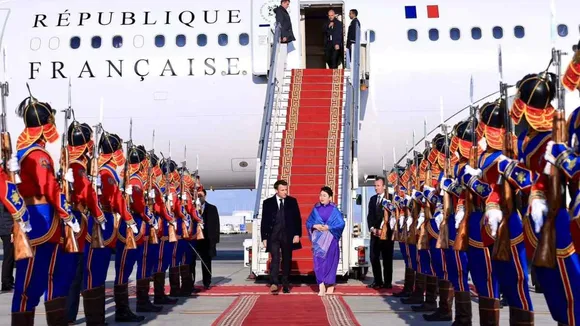 French President Emmanuel Macron Makes Historic Visit to Mongolia, Boosting Strategic Relations, Cultural Exchange