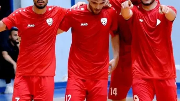 Afghanistan National Futsal Team Secures Victory Against Lebanon