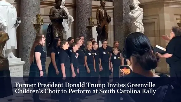 Former President Donald Trump Invites Greenville Children's Choir to Perform at South Carolina Rally