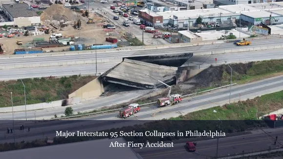 Major Interstate 95 Section Collapses in Philadelphia After Fiery Accident