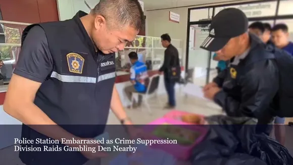 Police Station Embarrassed as Crime Suppression Division Raids Gambling Den Nearby
