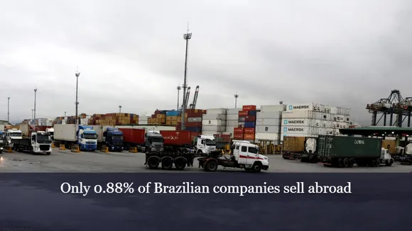 Only 0.88% of Brazilian companies sell abroad