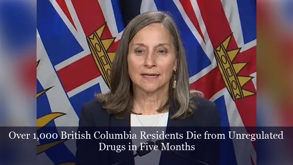 Over 1,000 British Columbia Residents Die from Unregulated Drugs in Five Months