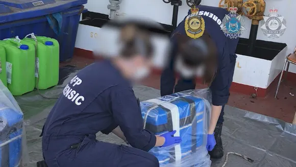 Massive Cocaine Haul Seized on Cargo Ship off Western Australia, Three Men Charged.