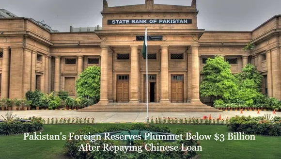 Pakistan's Foreign Reserves Plummet Below $3 Billion After Repaying Chinese Loan