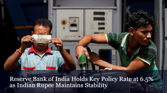 Reserve Bank of India Holds Key Policy Rate at 6.5% as Indian Rupee Maintains Stability