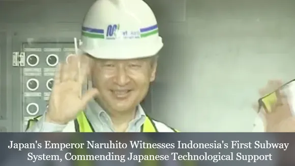 Japan's Emperor Naruhito Witnesses Indonesia's First Subway System, Commending Japanese Technological Support