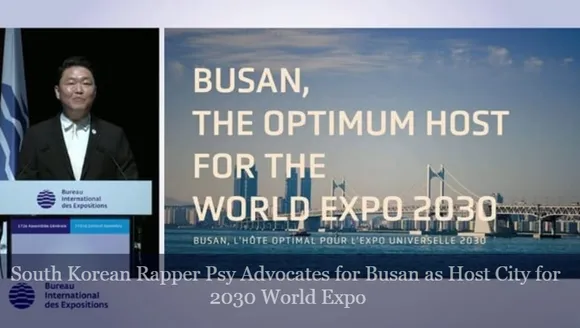 South Korean Rapper Psy Advocates for Busan as Host City for 2030 World Expo