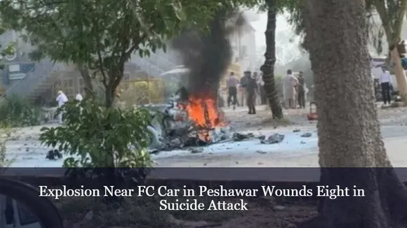 Explosion Near FC Car in Peshawar Wounds Eight in Suicide Attack