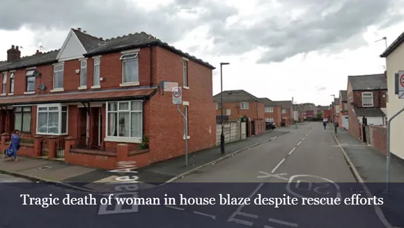Tragic death of woman in house blaze despite rescue efforts