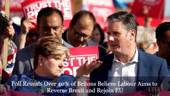 Poll Reveals Over 40% of Britons Believe Labour Aims to Reverse Brexit and Rejoin EU