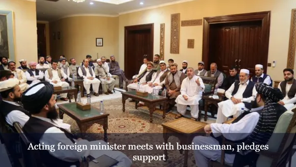 Acting foreign minister meets with businessman, pledges support