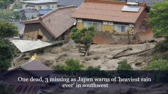 One dead, 3 missing as Japan warns of 'heaviest rain ever' in southwest