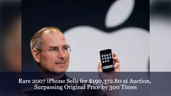 Rare 2007 iPhone Sells for $190,372.80 at Auction, Surpassing Original Price by 300 Times