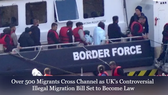 Over 500 Migrants Cross Channel as UK's Controversial Illegal Migration Bill Set to Become Law
