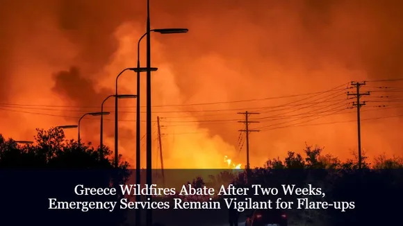 Greece Wildfires Abate After Two Weeks, Emergency Services Remain Vigilant for Flare-ups