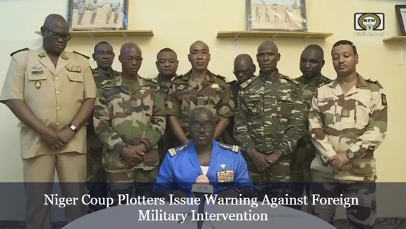 Niger Coup Plotters Issue Warning Against Foreign Military Intervention