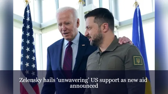 Zelensky hails ‘unwavering’ US support as new aid announced