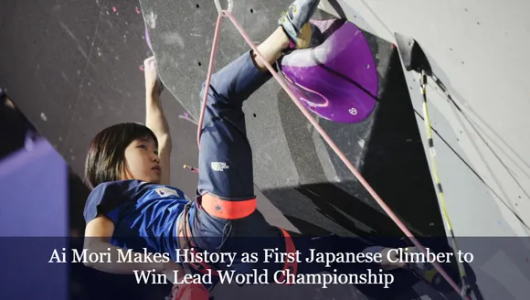 Ai Mori Makes History as First Japanese Climber to Win Lead World Championship