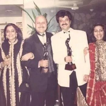 Megastar Anil Kapoor sends ‘abundance of love’ to Anupam Kher on his birthday, and shares unseen pics.