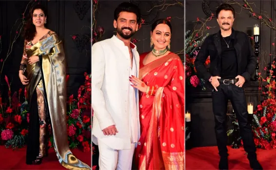 Kajol, Anil Kapoor At Sonakshi Sinha-Zaheer Iqbal's Reception Party