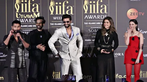 IIFA Awards 2024 Abu Dhabi Press Conference Shahid Kapoor, Kriti Sanon,  Vicky Kaushal, Ananya Pandey - YouTube