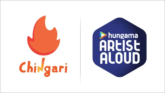 Chingari and Hungama - Artist Aloud collaborate to share motivational stories of artists and influencers