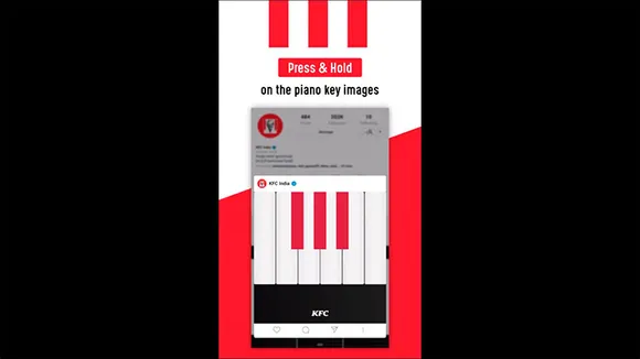 KFC turns red and white stripes into piano keys for users to create own tunes on World Music Day