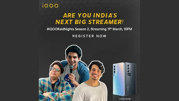 iQOO all set for second season of #iQOORaidNights to find India's next big streamer