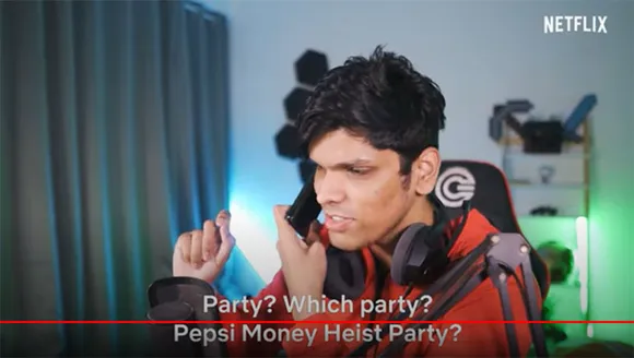 Content creators join ‘Money Heist' watch party by Pepsi