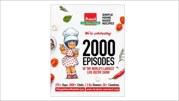 Secret ingredients of Amul's content strategy to create world's biggest live recipe show