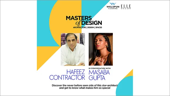 Welspun Flooring launches a digital chat series ‘Masters of Design' hosted by Masaba Gupta