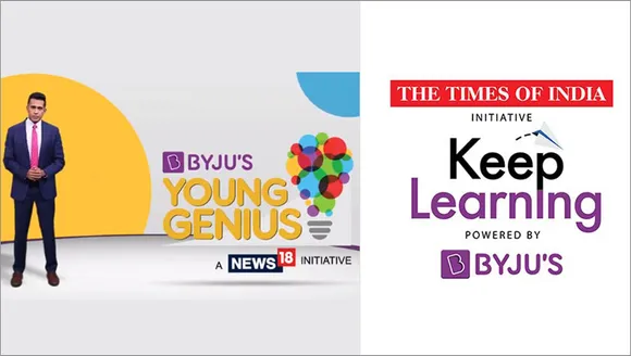 Byju's launches two content initiatives with News18 Network and Times of India