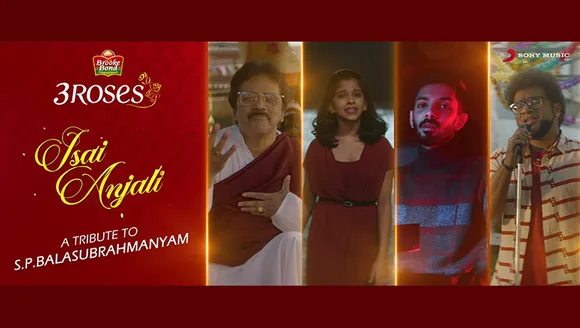 Brooke Bond 3 Roses pays tribute to SP Balasubrahmanyam on his 54 playback anniversary in a music video